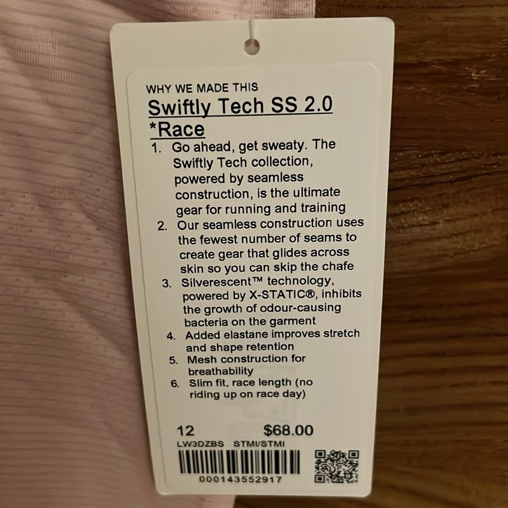 lululemon athletica Light Pink Short Sleeve Tee - Picture 2 of 3